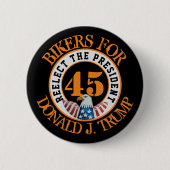 Bikers for Donald J. Trump 2020 缶バッジ (正面)