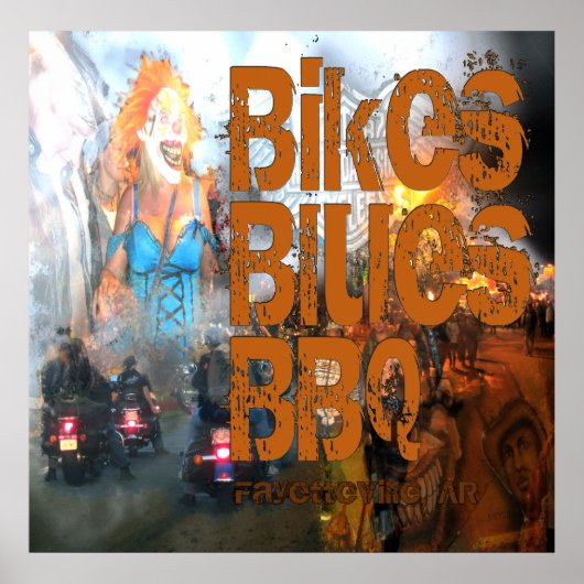 Bikes Blues & BBQポスター ポスター (正面)
