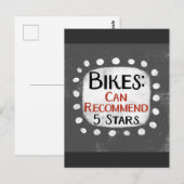 Bikes Review 5つ星はがき ポストカード (正面/裏面)