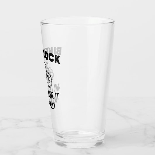 Bikes Rockと私は科学的にそれを証明できる タンブラーグラス (左)