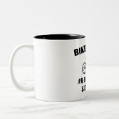 Bikes Rockと私は科学的にそれを証明できる ツートーンマグカップ (左)