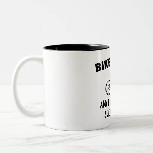 Bikes Rockと私は科学的にそれを証明できる ツートーンマグカップ (左)