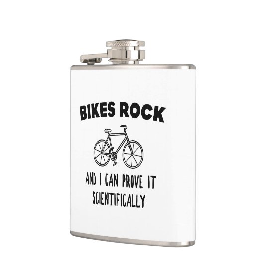 Bikes Rockと私は科学的にそれを証明できる フラスク (左)