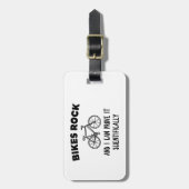 Bikes Rockと私は科学的にそれを証明できる ラゲッジタグ (正面縦)