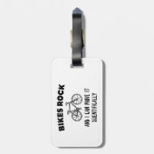 Bikes Rockと私は科学的にそれを証明できる ラゲッジタグ (裏面縦)