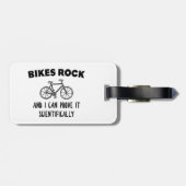 Bikes Rockと私は科学的にそれを証明できる ラゲッジタグ (裏面横)