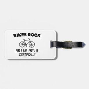 Bikes Rockと私は科学的にそれを証明できる ラゲッジタグ
