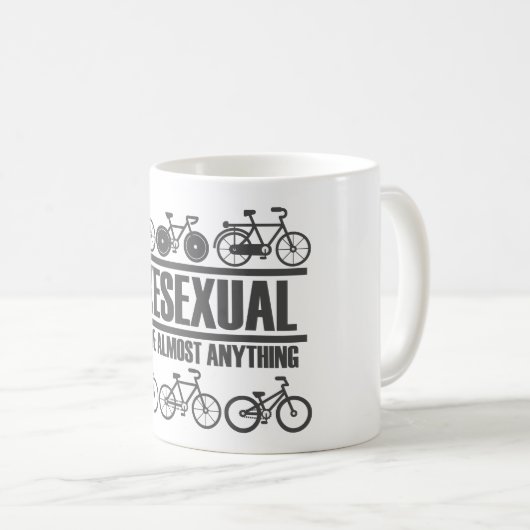 Bikesex -おもしろい自転車とサイクリング コーヒーマグカップ (正面右)