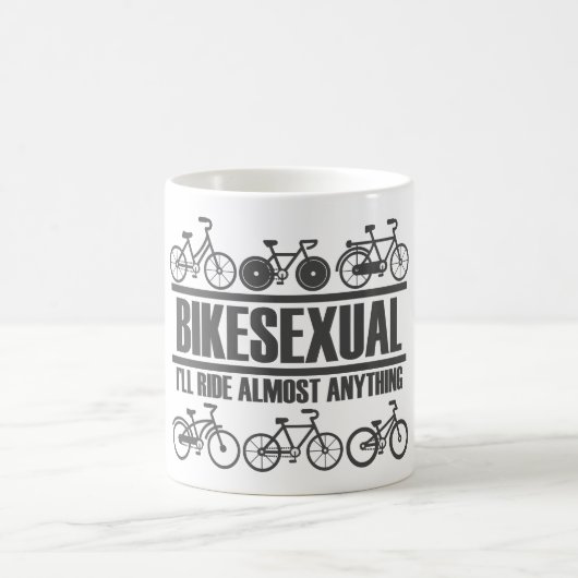 Bikesex -おもしろい自転車とサイクリング コーヒーマグカップ (中央)