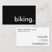 biking. 名刺 (正面/裏面)
