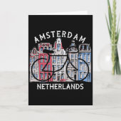 Biking Amsterdam Netherlands Graphic  カード (正面)