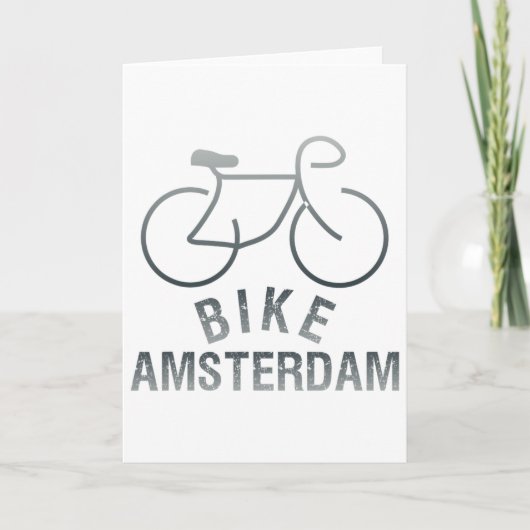 Biking Amsterdam Netherlands Graphic _1  カード (正面)
