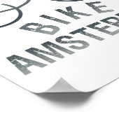 Biking Amsterdam Netherlands Graphic _1  ポスター (角)