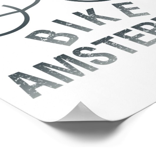 Biking Amsterdam Netherlands Graphic _1  ポスター (角)