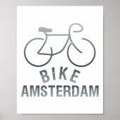 Biking Amsterdam Netherlands Graphic _1  ポスター (正面)