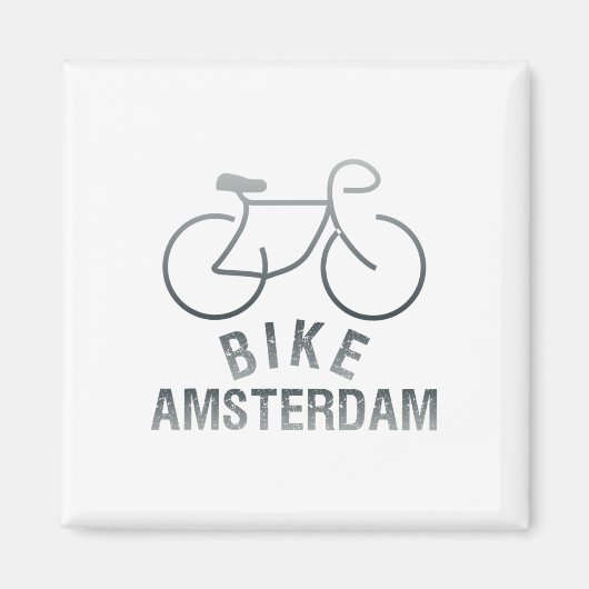 Biking Amsterdam Netherlands Graphic _1  マグネット (正面)