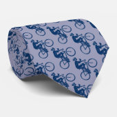 Biking Biker Cyclist Lovers Pattern Art ネクタイ (ロール)