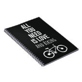 Biking Gifts Bicycle Cycling Bike Bicycling Biker ノートブック (右側)
