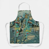 Biking Lover Gift For Cyclist エプロン (正面)
