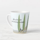 Biking through the countryside poetry mug カフェラテマグ (左アングル)