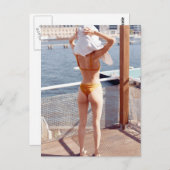 Bikiniガールフォトポストカード ポストカード (正面/裏面)