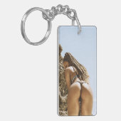 Bikini Beach Babe Photo Key Chain キーホルダー (正面左)