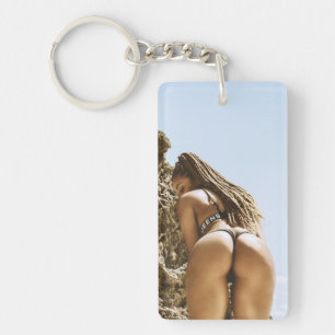 Bikini Beach Babe Photo Key Chain キーホルダー