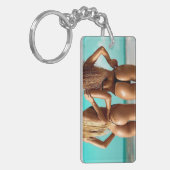 Bikini Beach Girls Photo Key Chain キーホルダー (正面左)