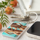 Bikini Beach Girls Photo Key Chain キーホルダー (正面右)