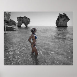 Bikini girl photo poster ポスター