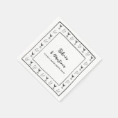 BikinisとMartinisパーソナライズバチェロレッテ スタンダードカクテルナプキン (角)