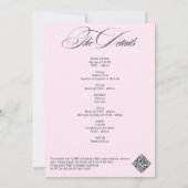 Bikinis & Martini Beach Bach Tropical Bachelorette 招待状 (裏面)