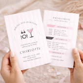 Bikinis & Martinis Bachelorette Weekend Itinerary 招待状