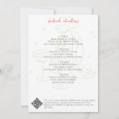 Bikinis & Martinis Hand Drawn Beach Bachelorette 招待状 (裏面)