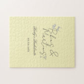 Bikins & Martinis bachelorette party yellow retro ジグソーパズル (横)