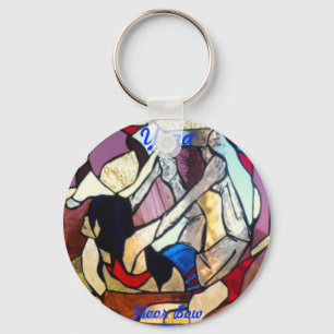 Bikramのヨガの弓姿勢Dhanurasana Keychain キーホルダー
