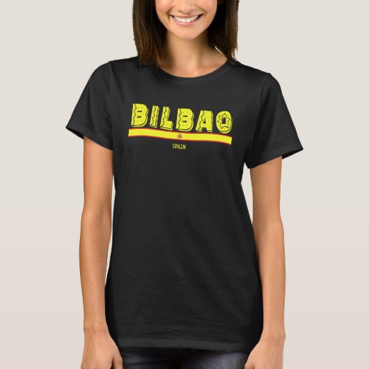 Bilbao Spain   Spanish Flag Espana Tourist Souveni Tシャツ (正面)