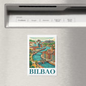 Bilbao Spain Travel - Colorful Architecture マグネット (インサイチュ (食洗機))
