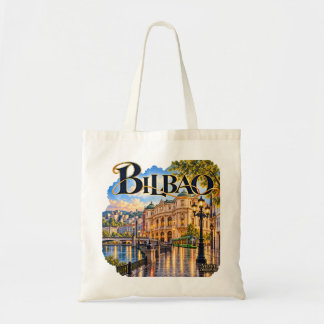 Bilbao Watercolor Tote Bag | Velvet Signature トートバッグ