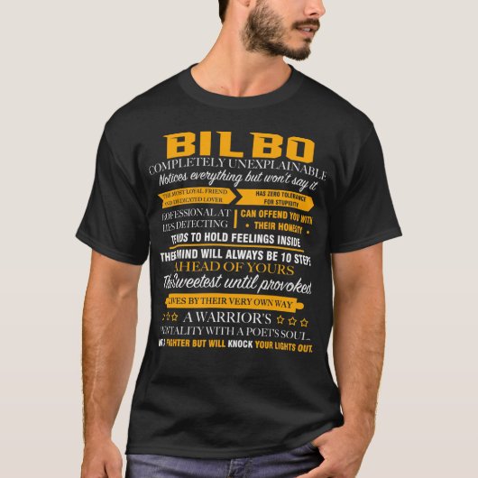 BILBOは全く説明できない Tシャツ (正面)