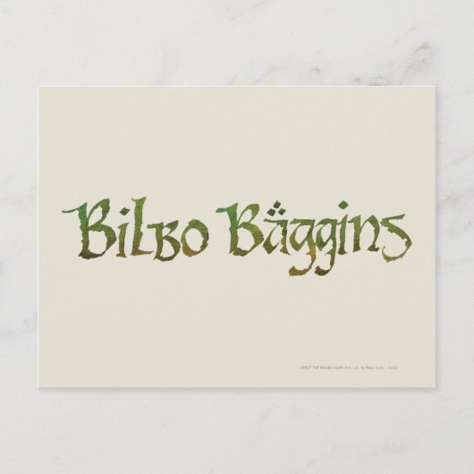 BILBO BAGGINS™ Textured ポストカード (正面)