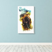 BILBO BAGINS™ & The Company of Dwarvesグラフィック キャンバスプリント (インサイチュ (ウッドフロア))