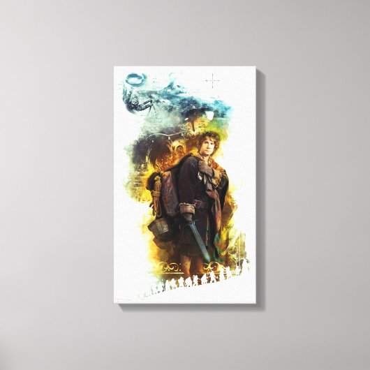 BILBO BAGINS™ & The Company of Dwarvesグラフィック キャンバスプリント (正面)