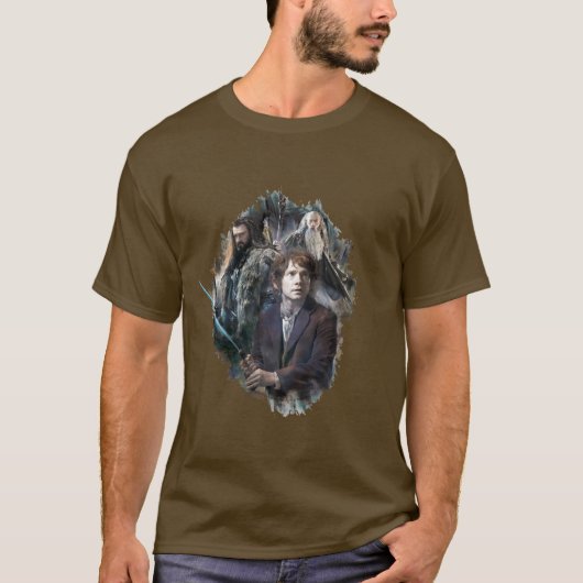 BILBO BAGINS™、Thorin、Gandalf Tシャツ (正面)