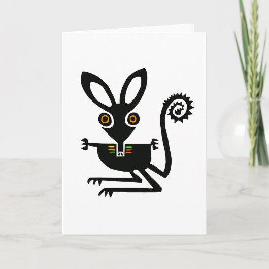 BILBY – 絶滅危惧動物グラフィック カード (正面)