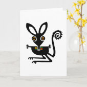 BILBY – 絶滅危惧動物グラフィック カード (黄色い花)