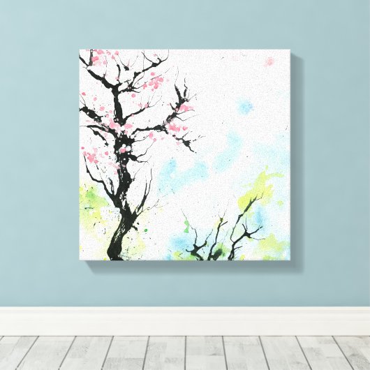 Bild mit Frühling キャンバスプリント (インサイチュ (ウッドフロア))
