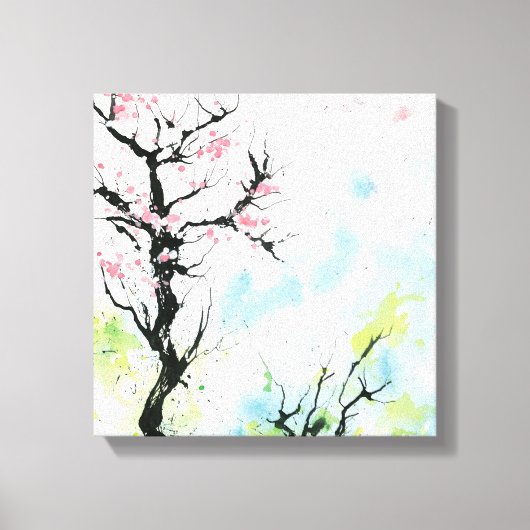 Bild mit Frühling キャンバスプリント (正面)