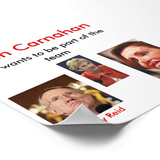 bilde, nancy_pelosi, harry_reid, Robin Carnahan.. ポスター (角)