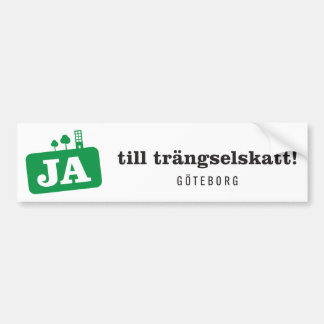 Bildekal - Ja till trängselskatt バンパーステッカー